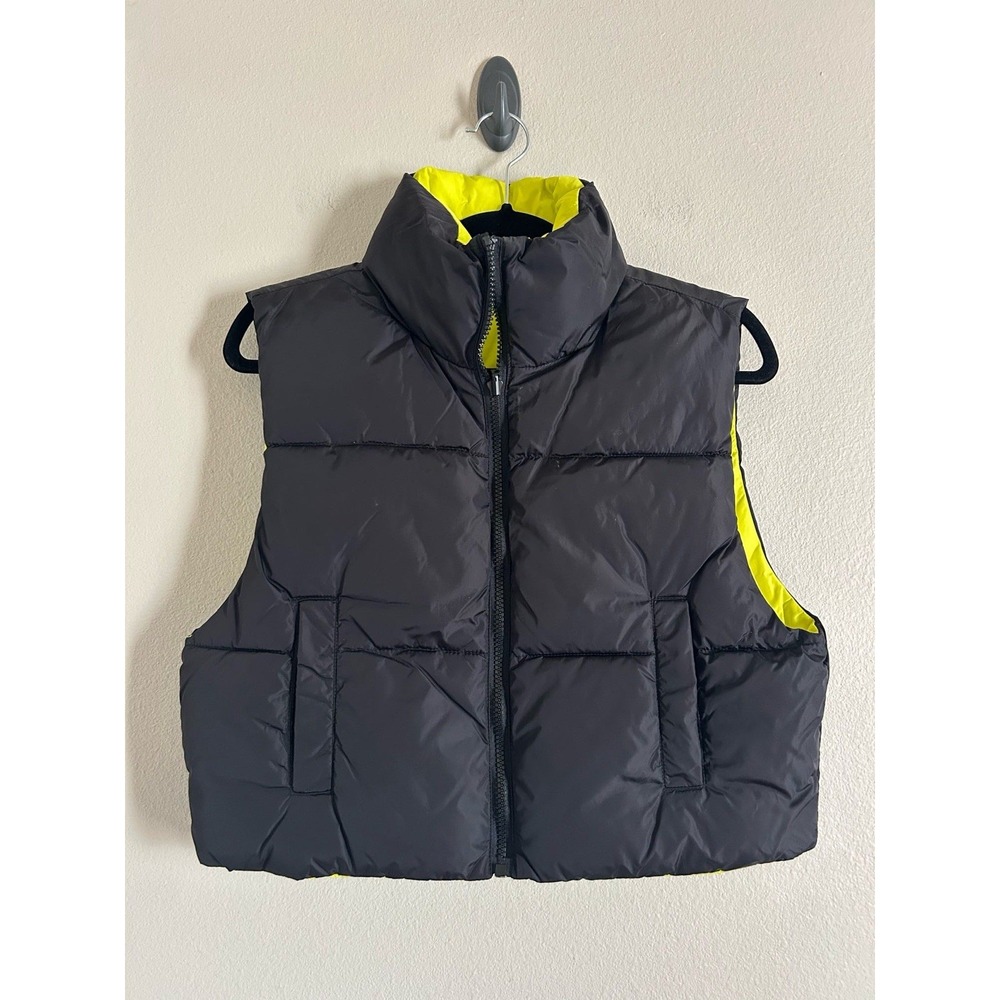 Steve Madden Black  Puffer Vest Size Small New